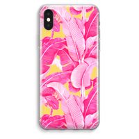 Pink Banana: iPhone XS Max Transparant Hoesje