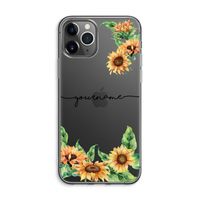 Zonnebloemen: iPhone 11 Pro Max Transparant Hoesje