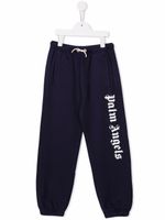 Palm Angels Kids pantalon de jogging à logo imprimé - Bleu