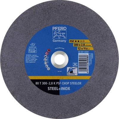 PFERD TOOLS 80 T 300-2,8 K PSF CHOP STEELOX/25,4 66323075 Doorslijpschijf recht 300 mm 20 stuk(s) RVS, Getemperd staal, Staal