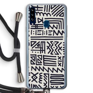 Marrakech print: Samsung Galaxy A20s Transparant Hoesje met koord