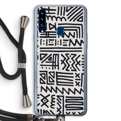 Marrakech print: Samsung Galaxy A20s Transparant Hoesje met koord