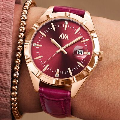 AVA dameshorloge Emilia Ruby AVA dameshorloge Emilia Ruby