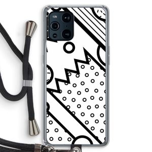 Pop Art #4: Oppo Find X3 Transparant Hoesje met koord