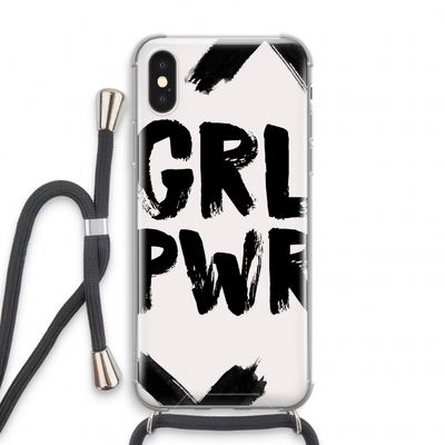 Girl Power #2: iPhone X Transparant Hoesje met koord