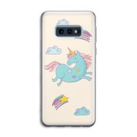 Vliegende eenhoorn: Samsung Galaxy S10e Transparant Hoesje