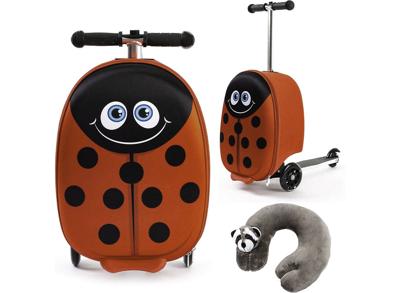 Kinderkoffer-Step - 21L - Lieveheersbeestje - 40x20x25 cm