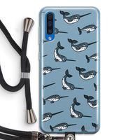 Narwhal: Samsung Galaxy A50 Transparant Hoesje met koord