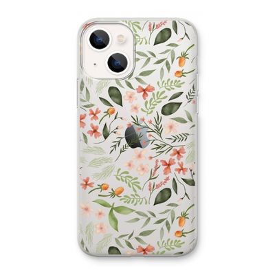 Sweet little flowers: iPhone 13 mini Transparant Hoesje