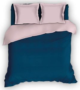 Romanette Flanellen Dekbedovertrek Comtesse Teal/Rose-2-persoons (200 x 200/220 cm)