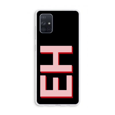 Monogram: Galaxy A71 Transparant Hoesje