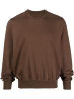 Rick Owens sweat en coton à coupe longue - Marron