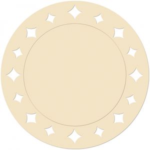 Creme placemats 33 cm