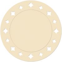 Creme placemats 33 cm