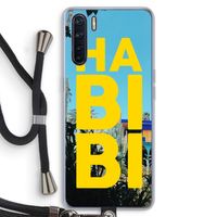Habibi Majorelle : Oppo A91 Transparant Hoesje met koord