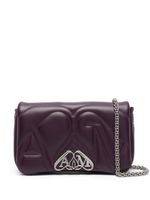 Alexander McQueen sac à bandoulière The Seal en cuir - Violet