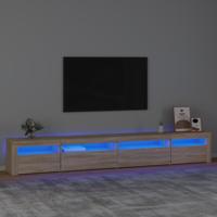 Tv-meubel met LED-verlichting 270x35x40 cm sonoma eikenkleurig