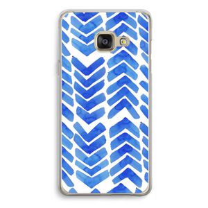 Blauwe pijlen: Samsung Galaxy A3 (2016) Transparant Hoesje