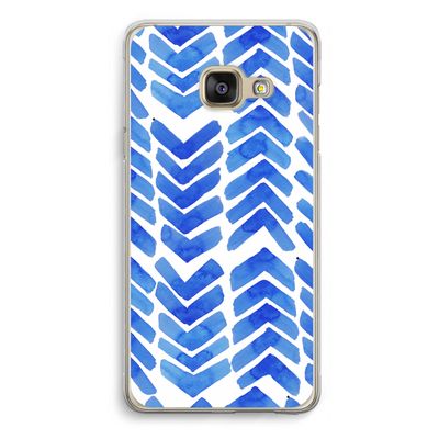 Blauwe pijlen: Samsung Galaxy A3 (2016) Transparant Hoesje