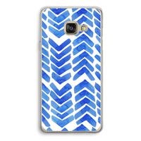 Blauwe pijlen: Samsung Galaxy A3 (2016) Transparant Hoesje
