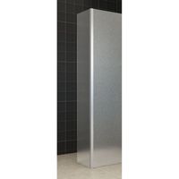 Zijwand Wiesbaden met Hoekprofiel 35x200 10mm NANO Geheel Mat Glas