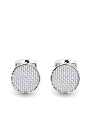 Tateossian boutons de manchette à design embossé - Argent