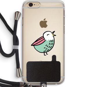 Birdy: iPhone 6 PLUS / 6S PLUS Transparant Hoesje met koord