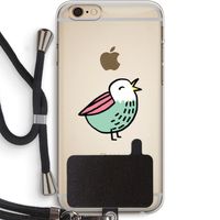 Birdy: iPhone 6 PLUS / 6S PLUS Transparant Hoesje met koord
