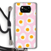 Dancing eggs: Xiaomi Poco X3 NFC Transparant Hoesje met koord