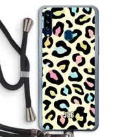 Leopard pattern: Samsung Galaxy A20s Transparant Hoesje met koord