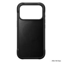 Nomad Rugged Leather Case iPhone 17 Pro Zwart Horween