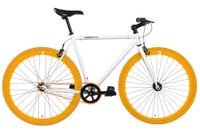 Fixie Fiets FabricBike White & Orange Fixie Fiets FabricBike White & Orange