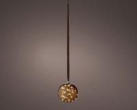 Micro LED bal binnen dia20cm brown/warm white - Lumineo
