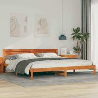 Bedframe Wasbruin 180 x 200 cm Massief grenenhout