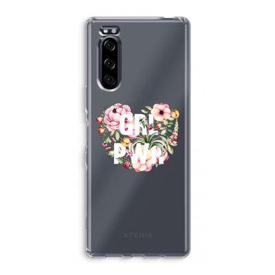 GRL PWR Flower: Sony Xperia 5 Transparant Hoesje
