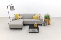 Boavista/Toronto loungebank chaise longue - Nature Grey - 3-delig - rechts