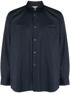 Comme Des Garçons Shirt chemise en coton à manches longues - Bleu