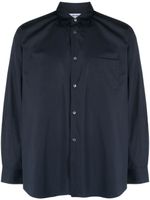 Comme Des Garçons Shirt chemise en coton à manches longues - Bleu - thumbnail