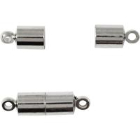 Creativ Company Magneetsluiting met ogen, l: 15 mm, d 5 mm, verzilverd, 10 stuk/ 1 doos