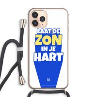 Laat de zon in je hart: iPhone 11 Pro Max Transparant Hoesje met koord