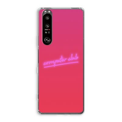 Vice Glow: Sony Xperia 1 III Transparant Hoesje