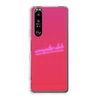 Vice Glow: Sony Xperia 1 III Transparant Hoesje