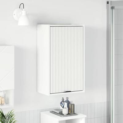 Badkamerkast Wandgemonteerd Wit 39 x 23.5 x 65 cm Bewerkt hout