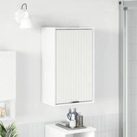 Badkamerkast Wandgemonteerd Wit 39 x 23.5 x 65 cm Bewerkt hout