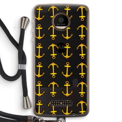 Musketon Anchor: Motorola Moto Z Force Transparant Hoesje met koord
