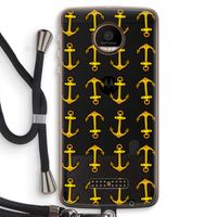 Musketon Anchor: Motorola Moto Z Force Transparant Hoesje met koord
