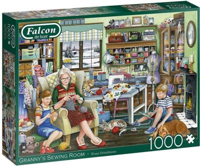 Granny's Sewing Room Puzzel 1000 Stukjes Granny's Sewing Room Puzzel 1000 Stukjes