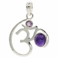 Ohm Hanger 925 zilver met Amethist Ohm Hanger 925 zilver met Amethist