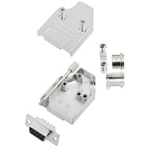 TRU COMPONENTS TCMHDM3509DMSK 7709456 D-sub female connectorset 35 ° Aantal polen: 9 Soldeerkelk 1 stuk(s)