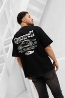 Quotrell Roadster T-Shirt Heren Zwart/Wit - Maat M - Kleur: WitZwart | Soccerfanshop